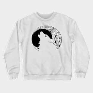 Howling Wolf Mandala Crewneck Sweatshirt